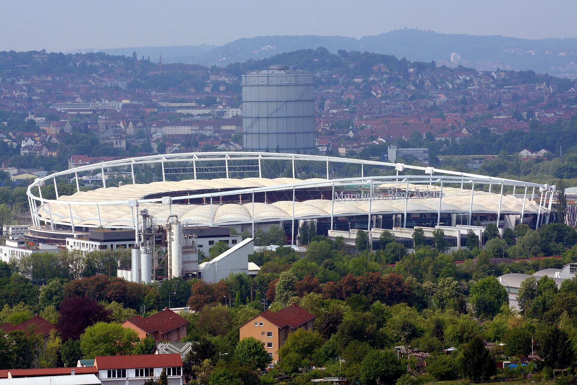 Mercedes-Benz-Arena in Stuttgart-Bad Cannstatt, Baden-Württemberg