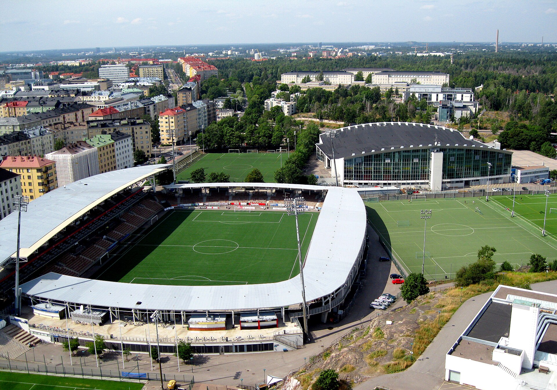 Sonera Stadium and Helsinki Ice Hall, 2010.