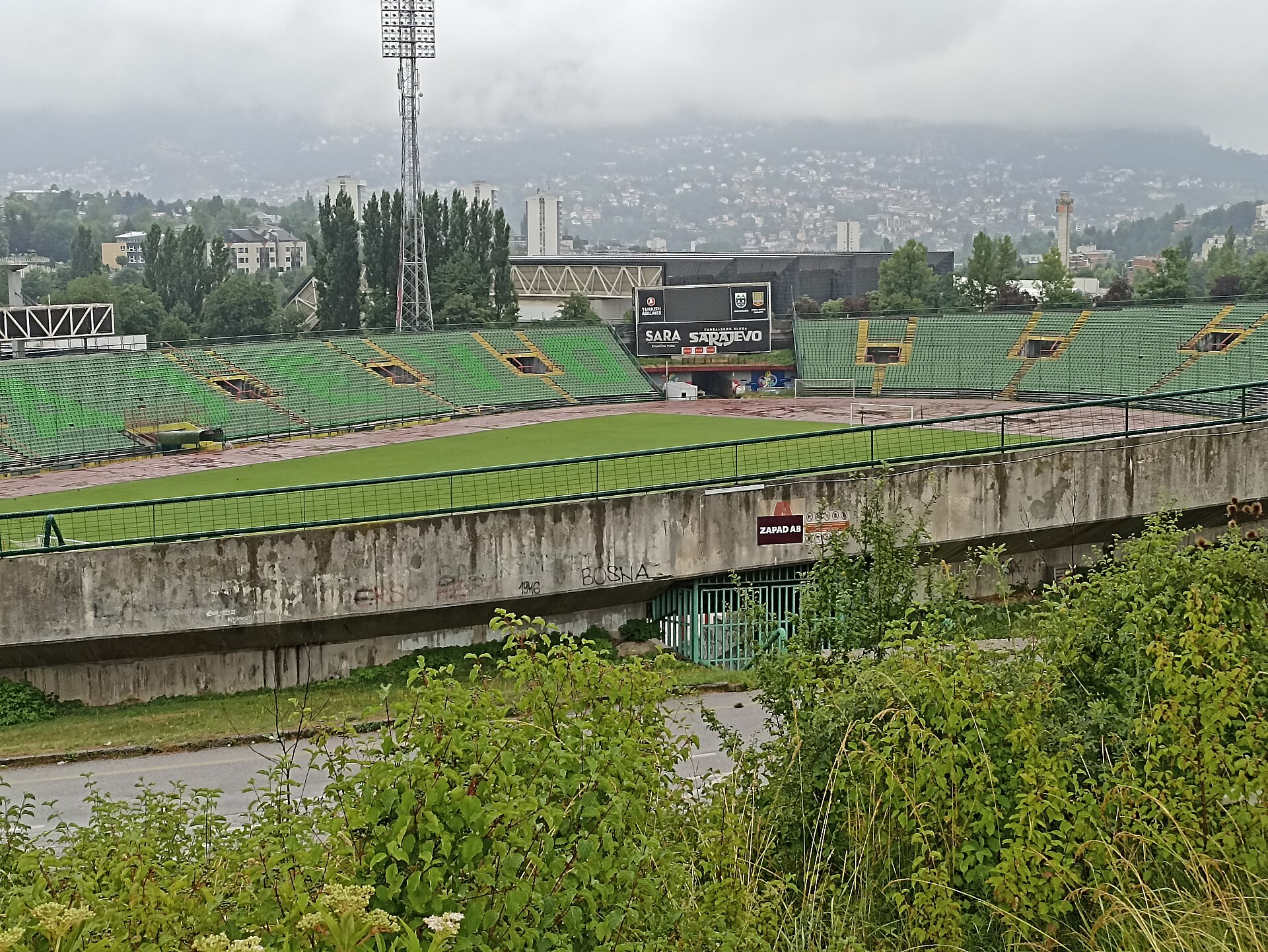 Estadio multiusos Asim Ferhatović Hase Stadium, en Sarajevo, Bosnia.