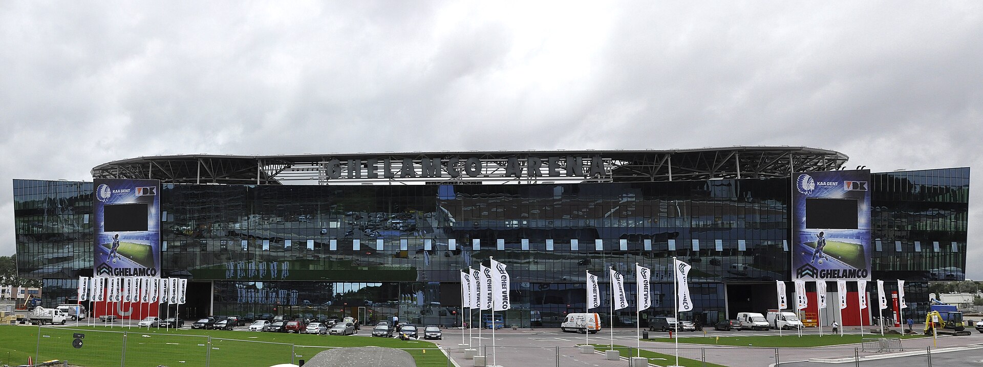 De Ghelamco-Arena, te Gent, België, stadion van KAA Gent
