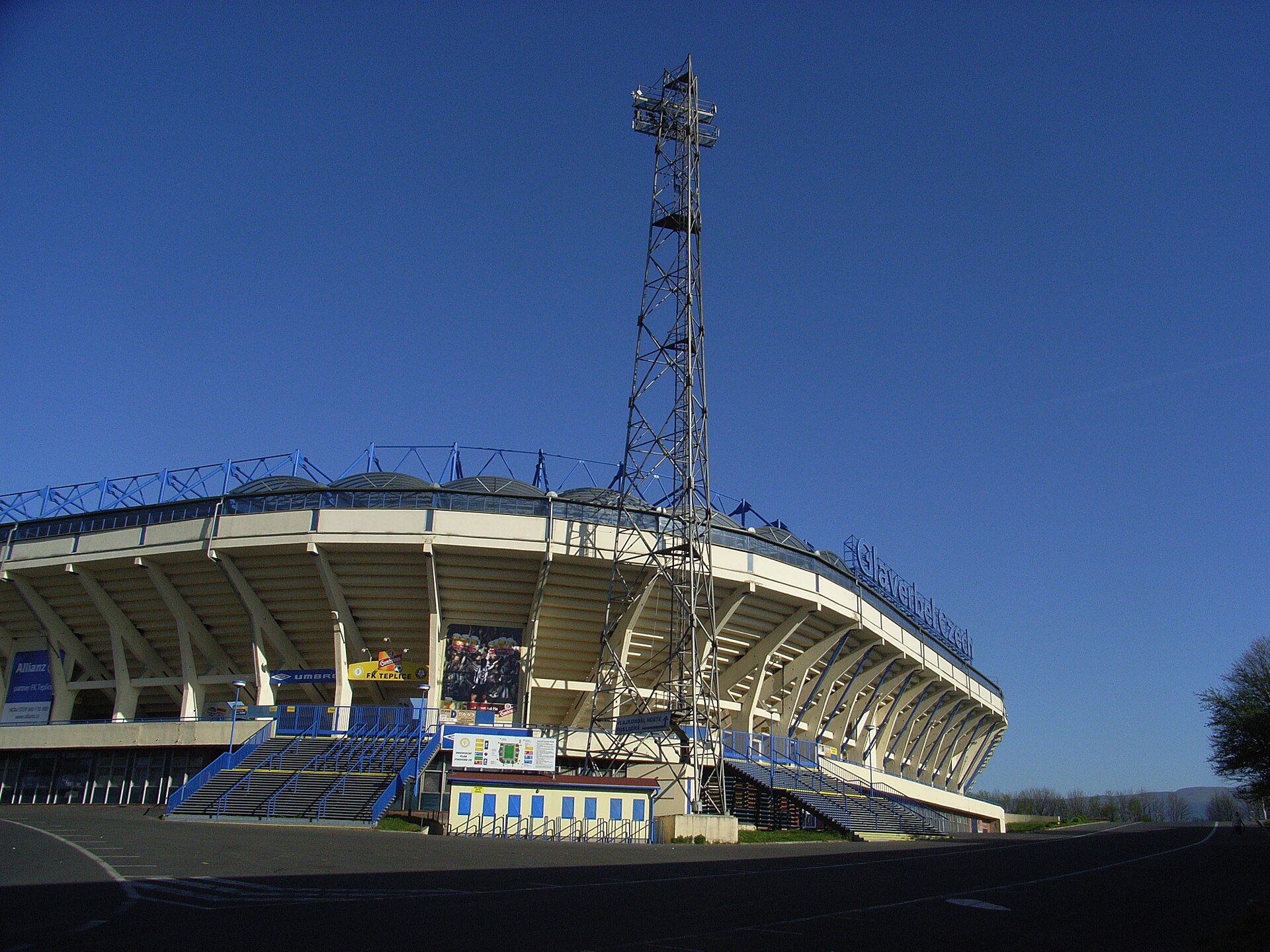 Stadion Na Stínadlech v Teplicích.