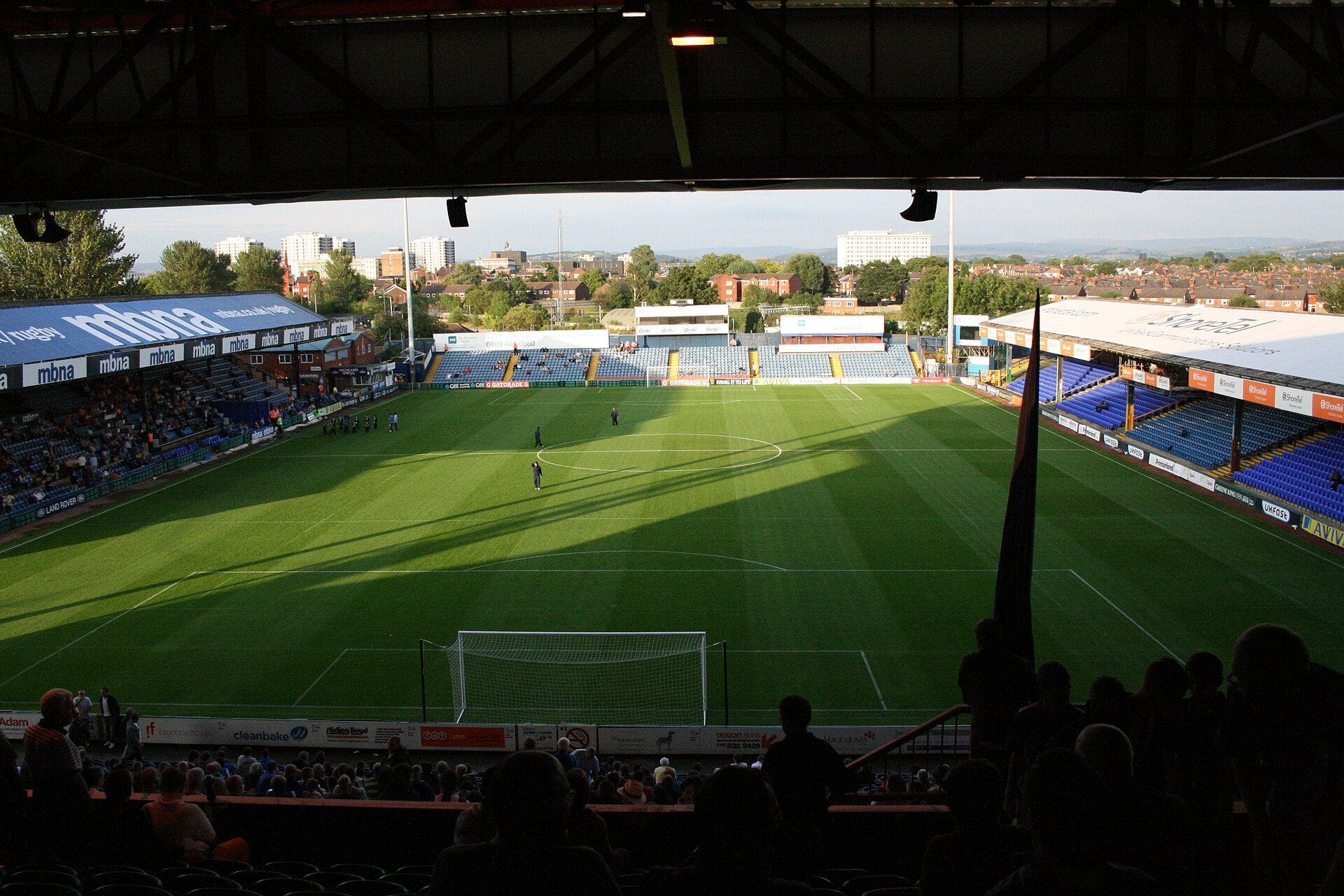 View from the Cheadle End in August 2011.