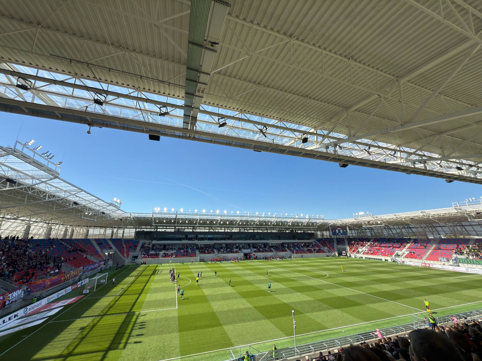 Itaka Arena (Opole Stadium) during the 1 Liga match Odra Opole vs Górnik Łęczna – 27 April 2025.