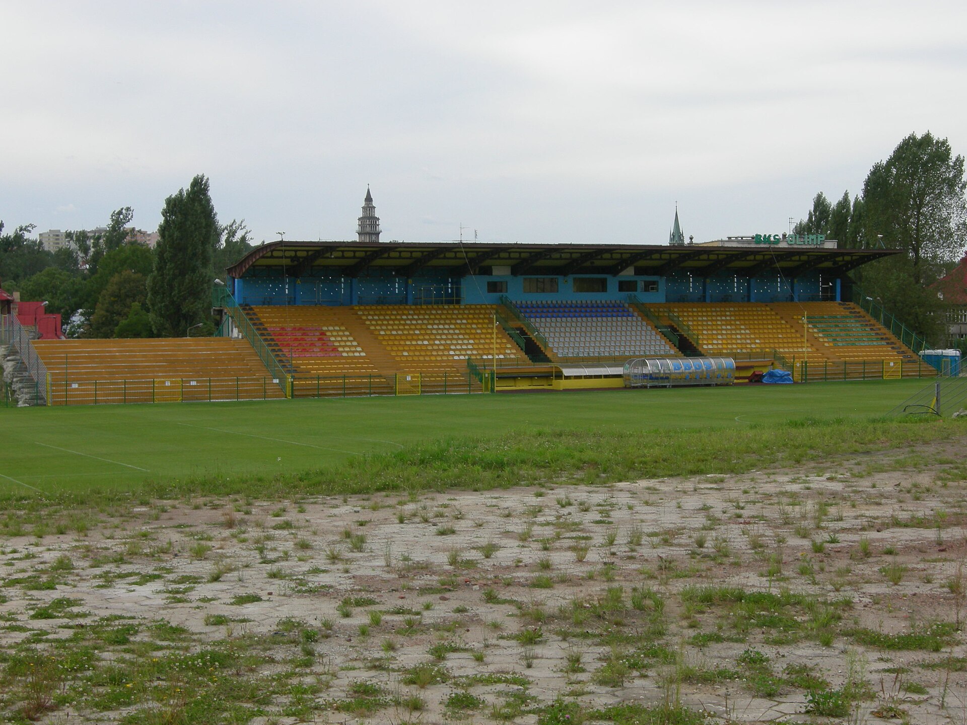 Stadion Miejski in Bielsko-Biała – covered stand.