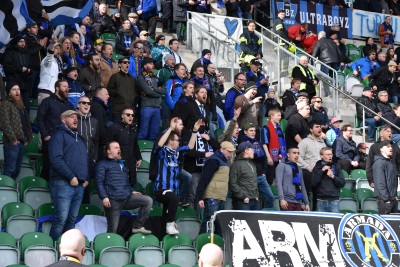 Football fans of FC Inter Turku.