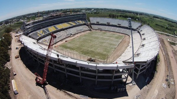 Avances de la obra en noviembre del 2015