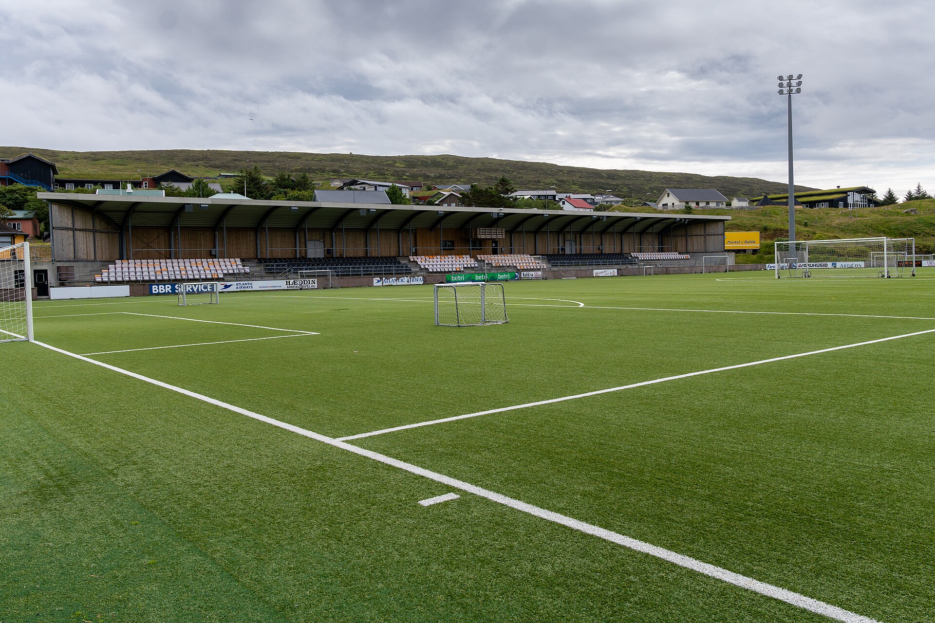 NSÍ Runavík football home ground Við Løkin in Runavík , Faroe Islands