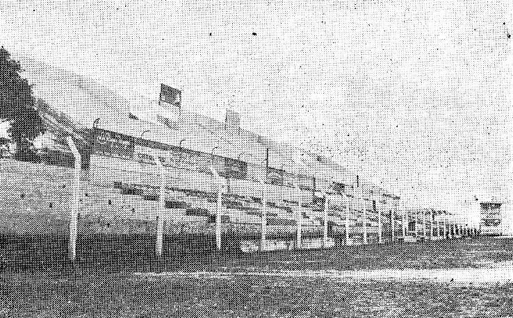 the stadium soon after being opened