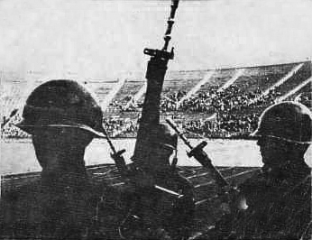 En 1973, luego del Golpe de Estado del 11 de septiembre que derrocó al presidente Salvador Allende, se utilizaron las instalaciones del Estadio Nacional como centro de detención y torturas a partir del 12 de septiembre de 1973. En el recinto pasaron en calidad de detenidos más de cuarenta mil person