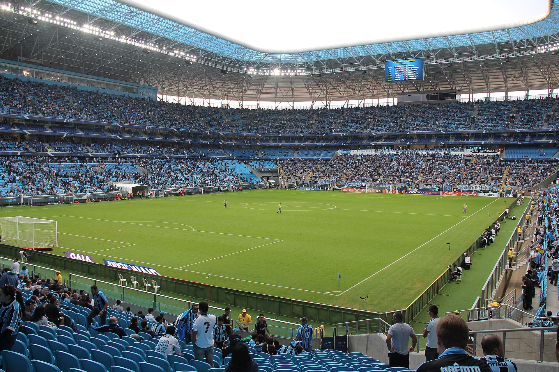 Arena do Grêmio, estádio multiuso localizado na cidade de Porto Alegre, Brasil. É a casa do Grêmio Foot-Ball Porto Alegrense.