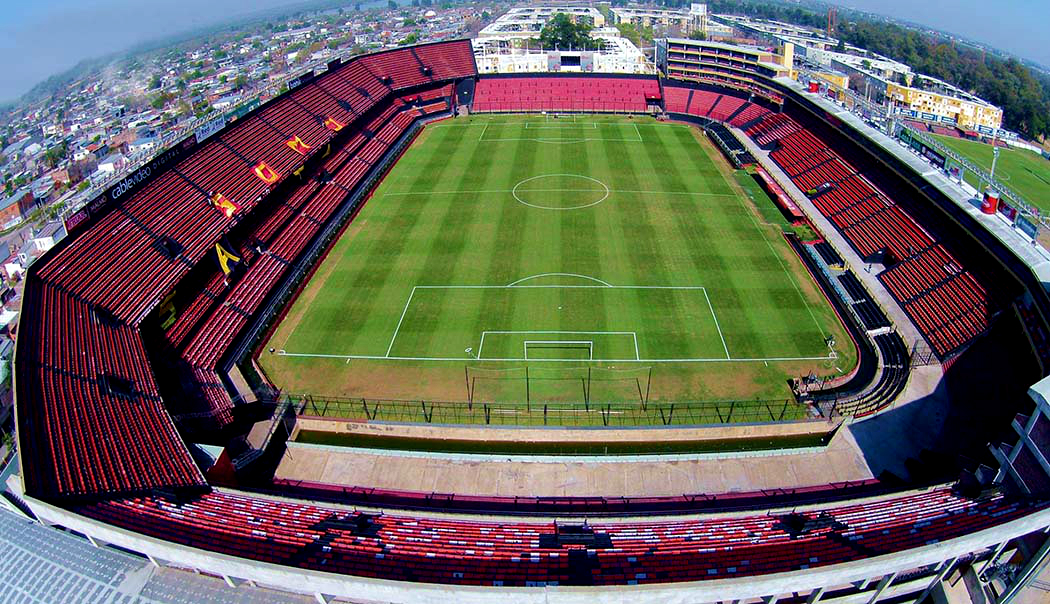 Foto tomada con un drone. Previo al Clásico Santafesino del 2015.