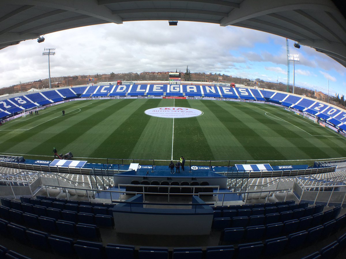 Panorámica del estadio Municipal de Butarque tras la ampliación