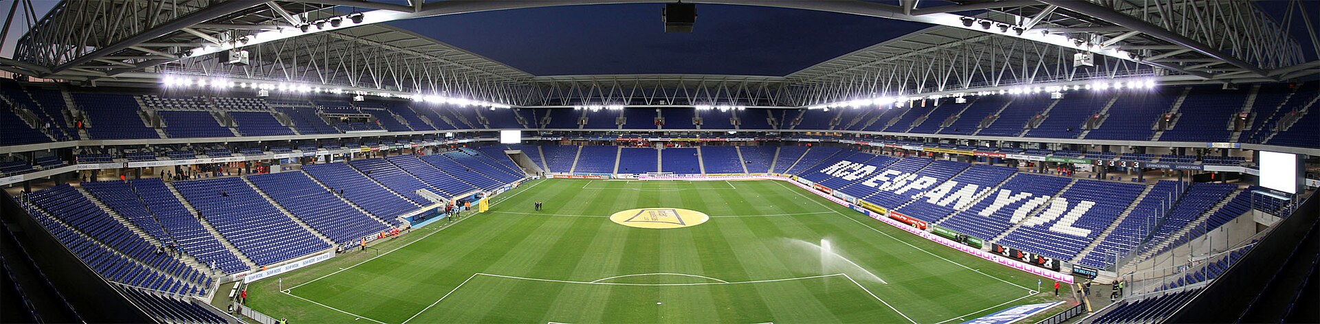 Inside the stadium