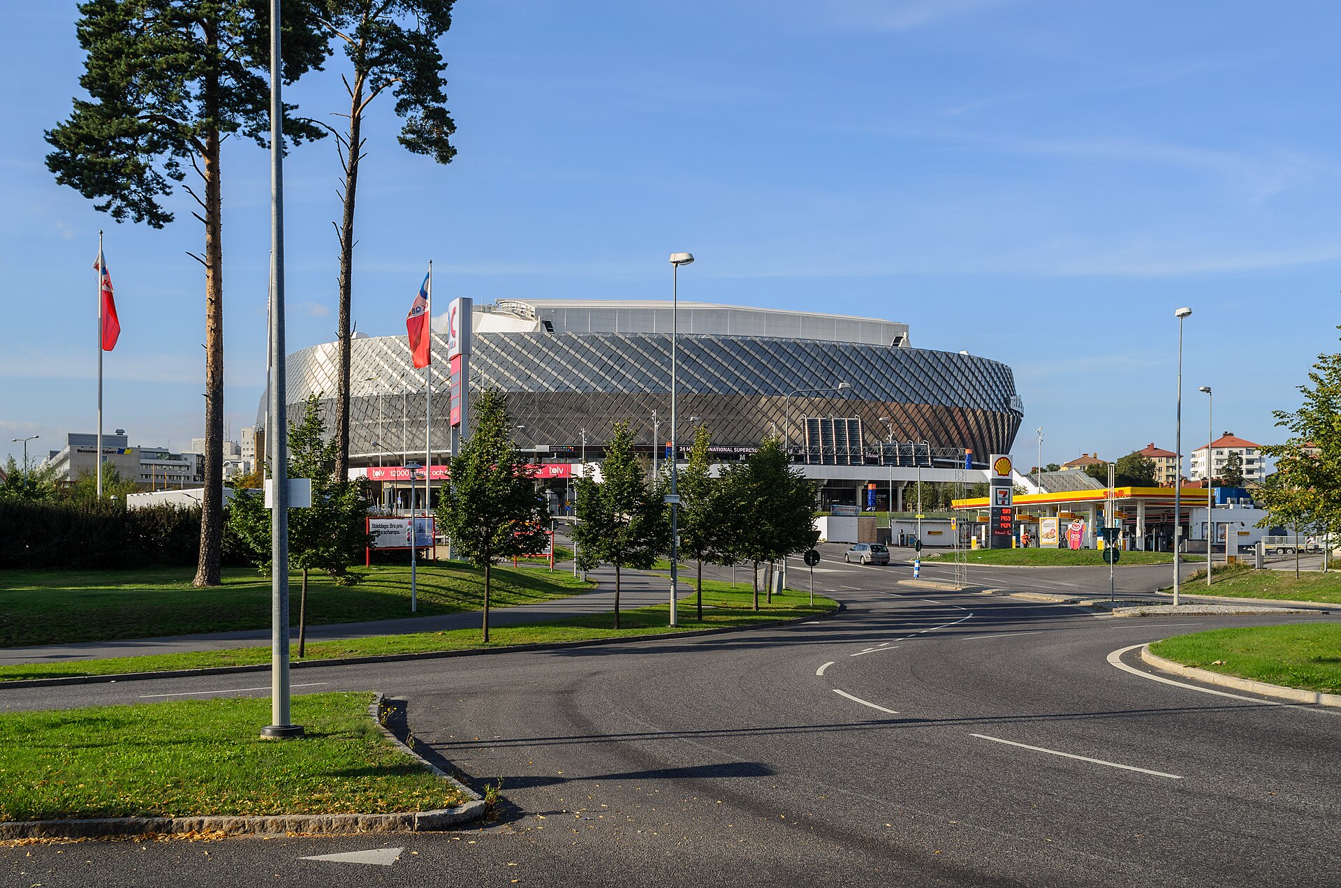 Tele2 Arena from south. Johanneshov, Stockholm.