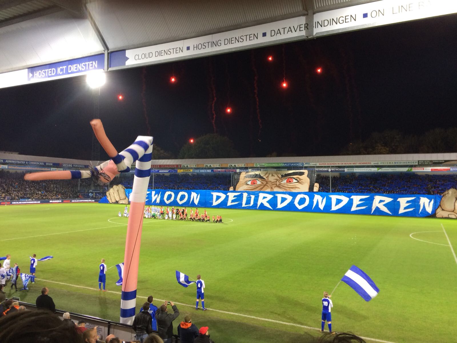 Sfeeractie voorafgaand de wedstrijd van De Graafschap