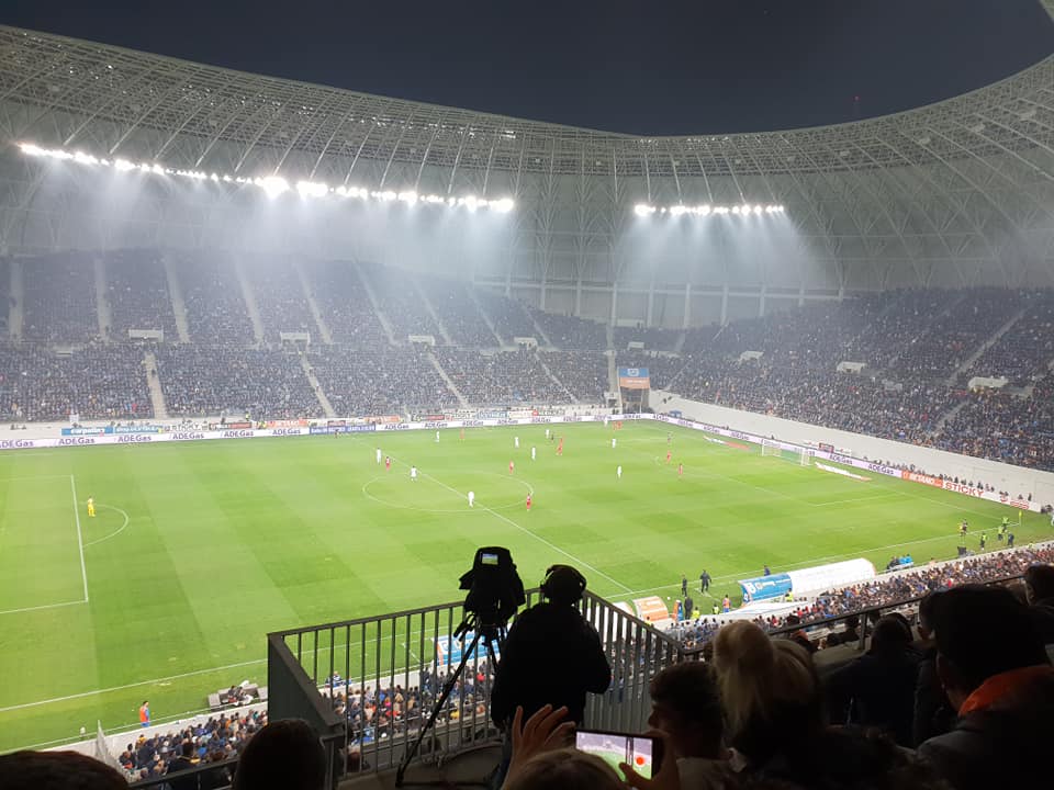 CS Universitatea Craiova versus FC Fotbal Club Sporting București in 2018 at the new Ion Oblemenco Stadium (Romanian Liga I)