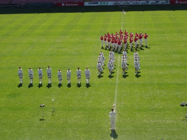 Fanfarenzug Potsdam bei der Deutschen Meisterschaft 2006 in Cottbus.