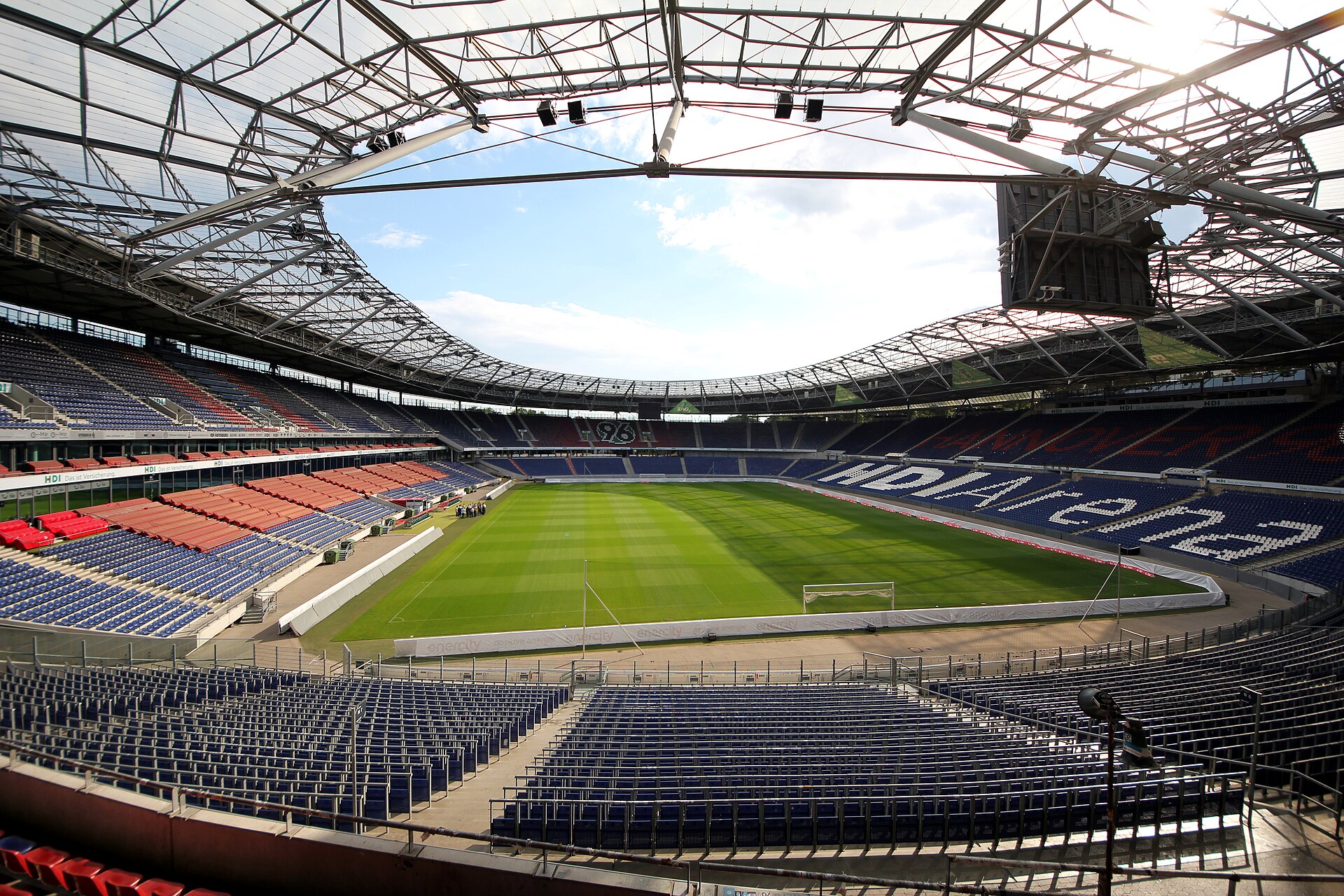 The HDI-Arena is a football stadium in Hanover.