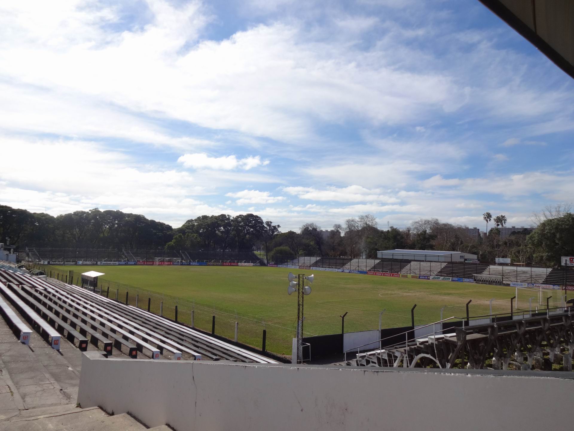 The Parque Alfredo Víctor Viera Stadium in Montevideo .
