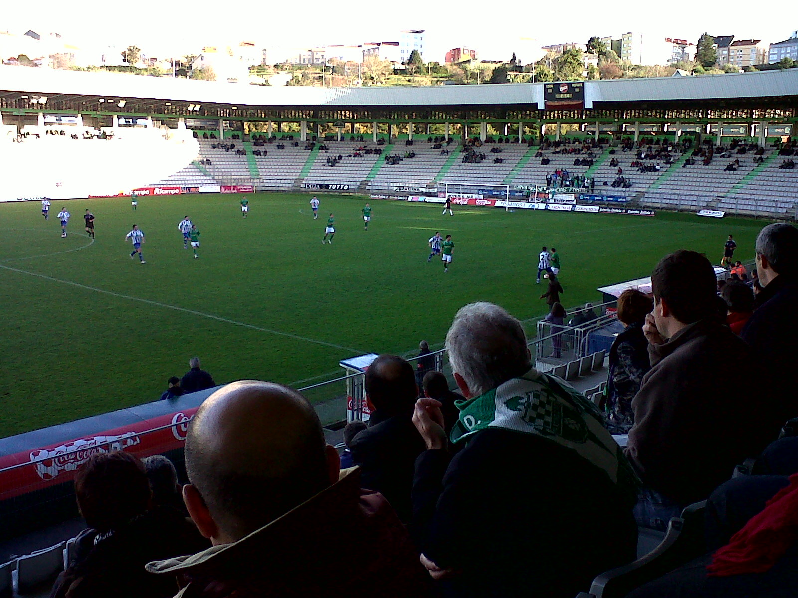 Estadio Municipal da Malata ( Ferrol ), durante o encontro Racing de Ferrol - CDC Areas , da 27ª xornada da liga de terceira división 2010-11.