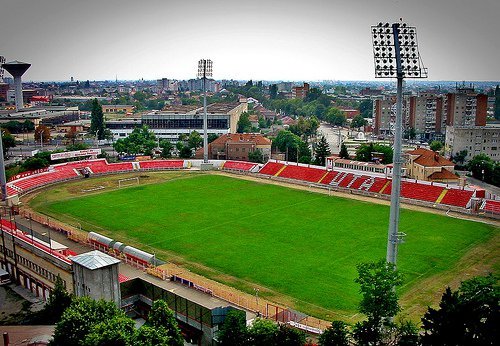 A stadium in Romania