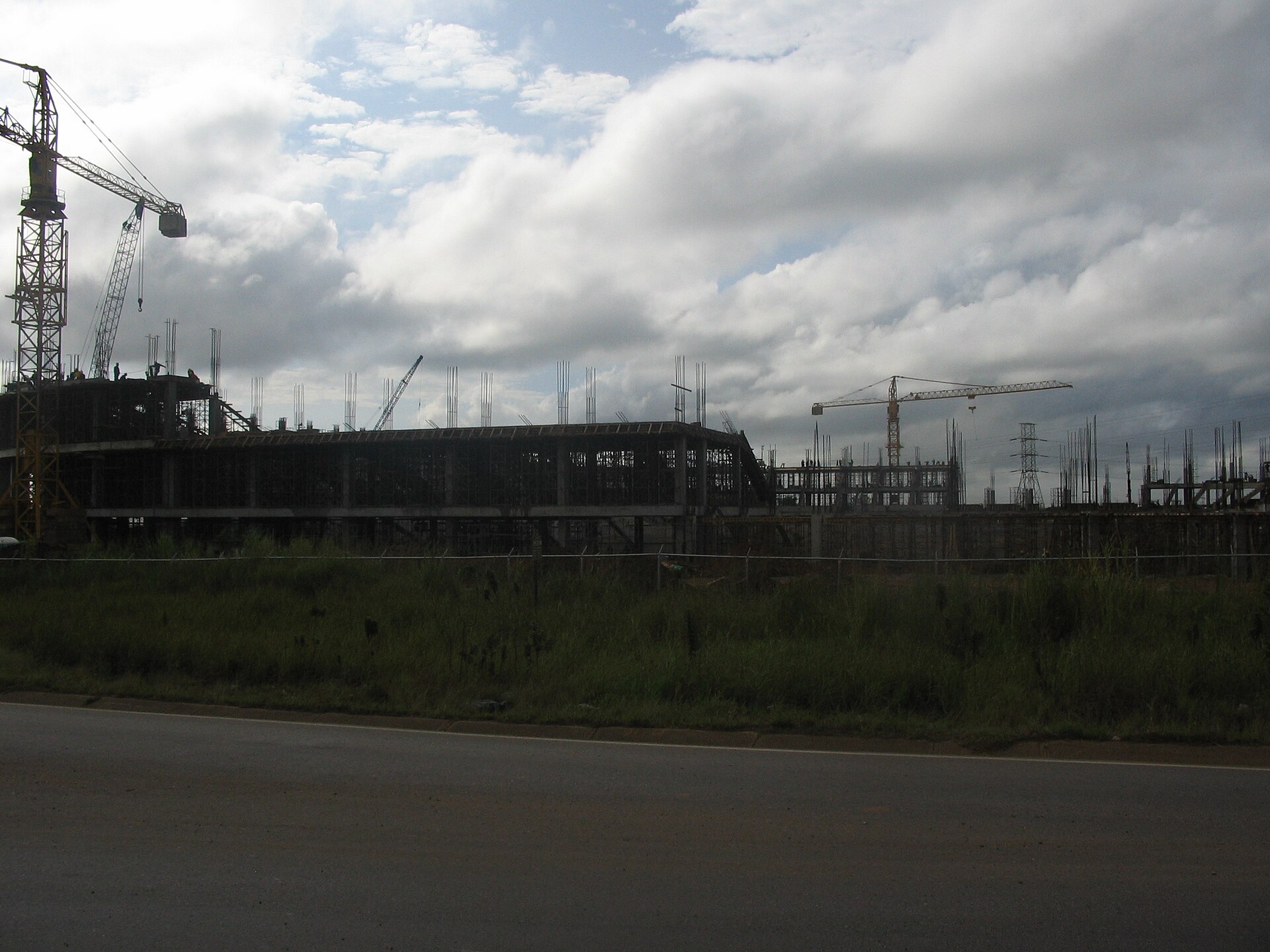 Estadio Monumental de Maturín en construcción. 13/01/2007
