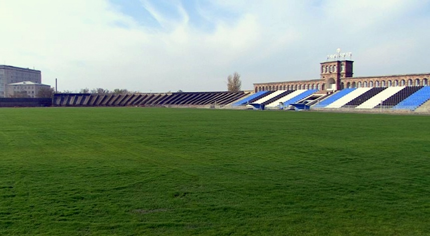 Alashkert stadium in Yerevan, Armenia.