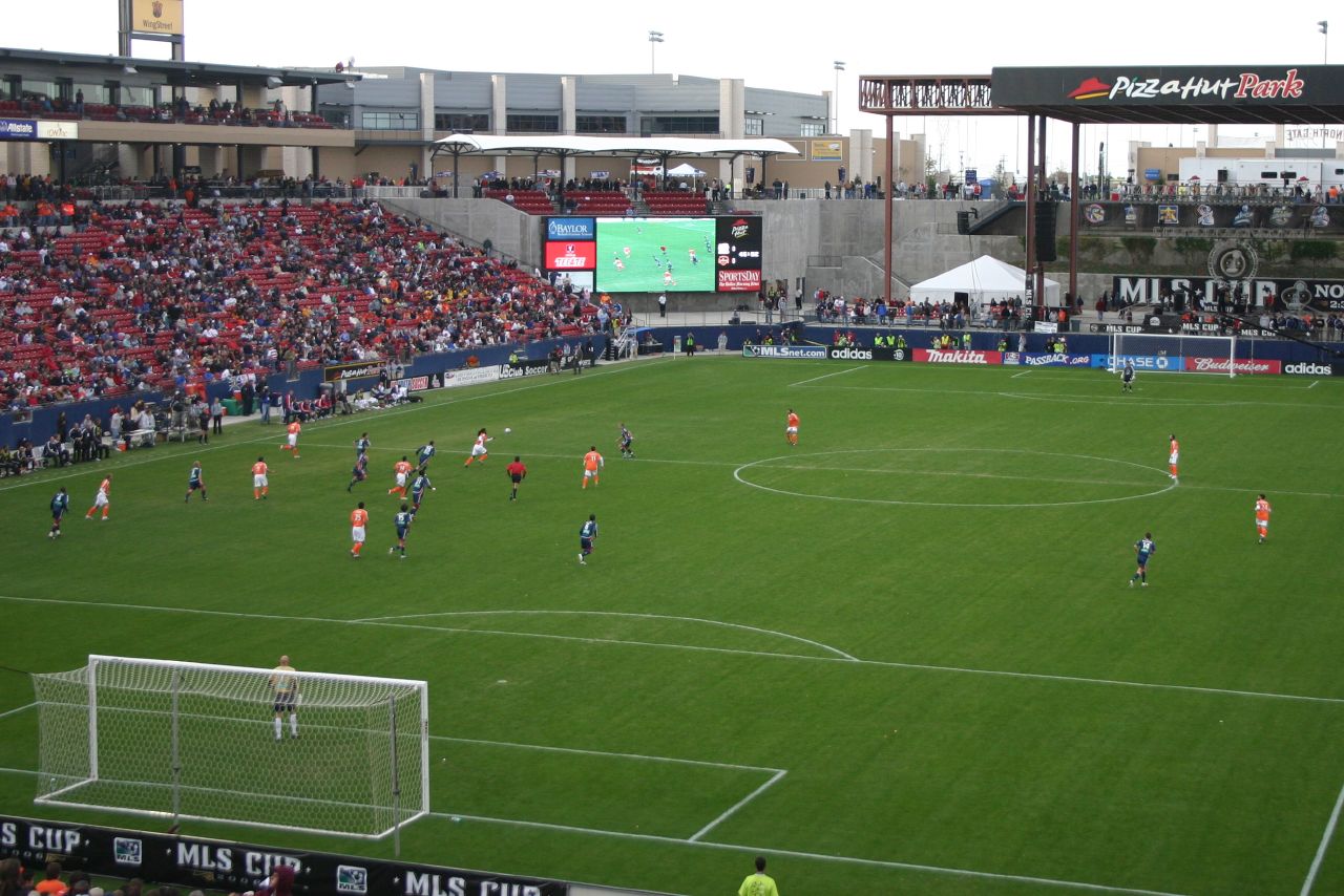 Photos taken at MLS Cup 2006. The Houston Dynamo defeated the New England Revolution 4-3 on penalties after the two teams drew 1-1 at the end of extra time. 11/12/2006 Pizza Hut Park, Frisco, Texas.