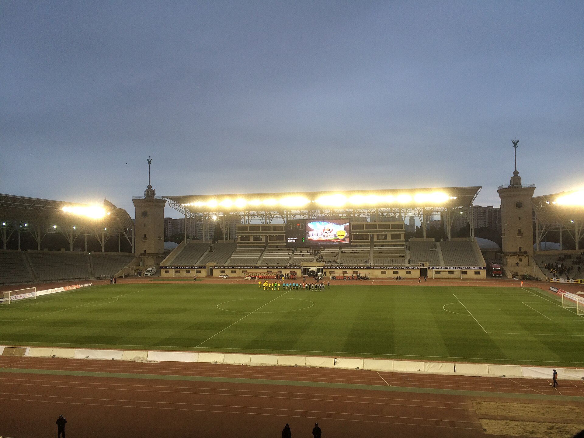 Qarabağ - Simurq match, Tofiq Bahramov stadium, Baku, Azerbaijan