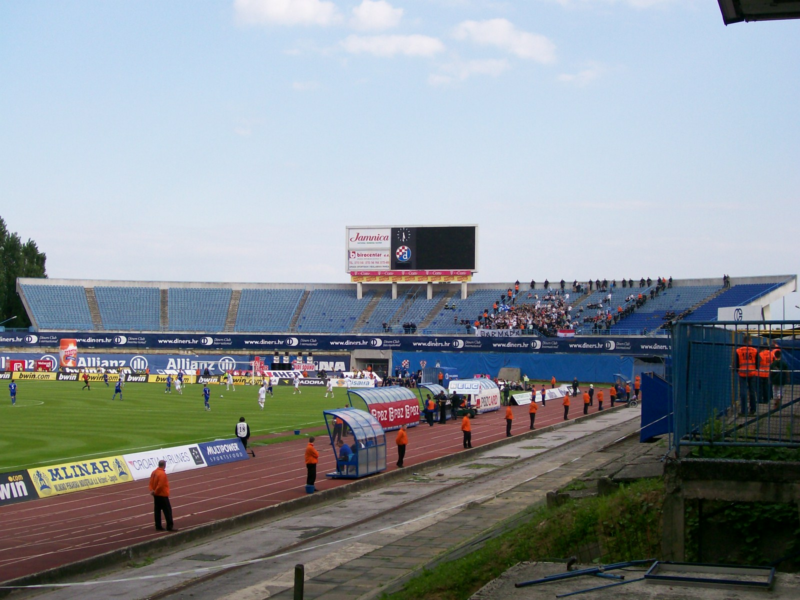 Južna tribina Stadiona Maksimir za vrijeme utakmice Dinamo-Rijeka 10/5/2008