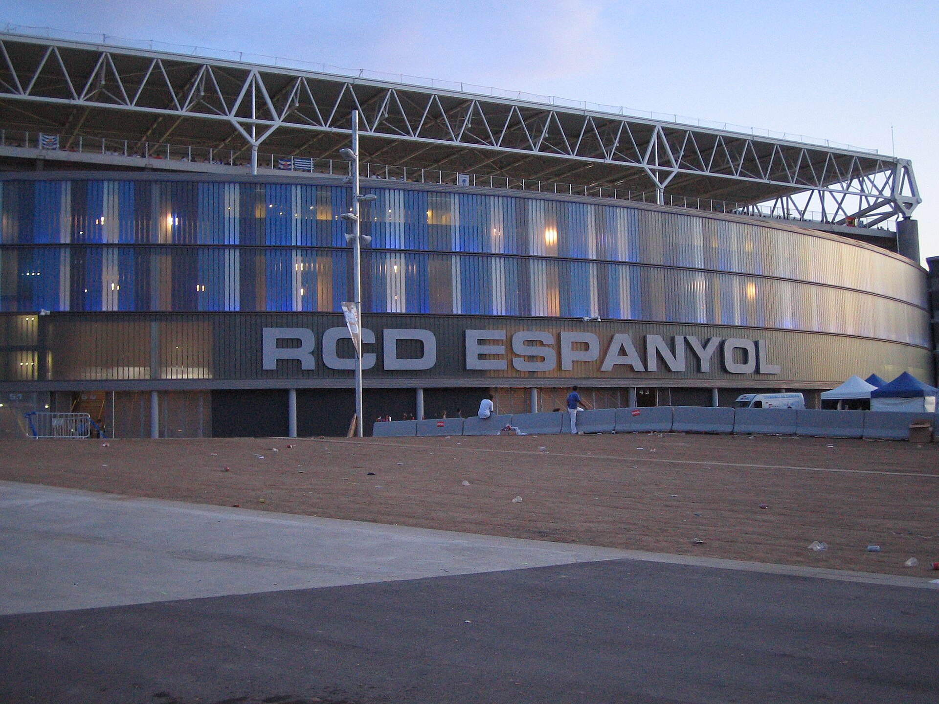 L'estadi de l'Espanyol el dia de la inauguració
