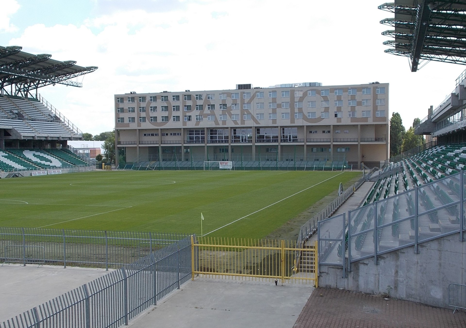 : ETO Park stadium (2008). - Nagysándor József street, Gyárváros neighborhood, Győr , Győr-Moson-Sopron County , Hungary .