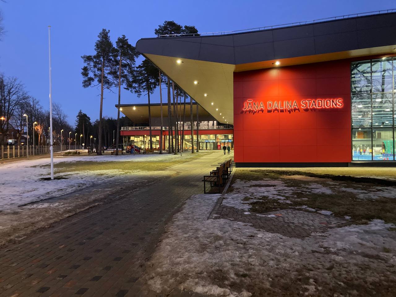Jāņa Daliņa Stadium in Valmiera, Latvia.
