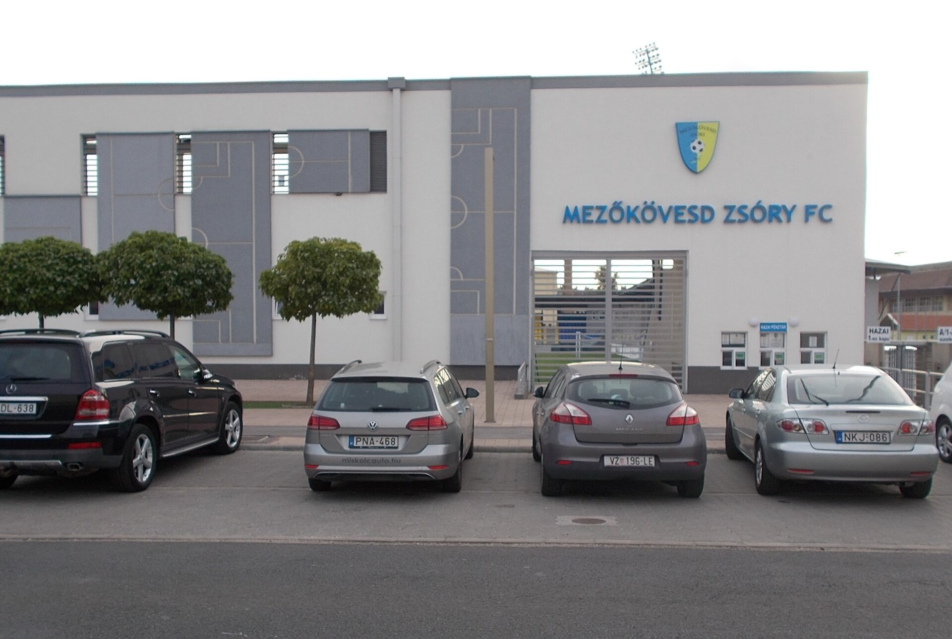 : Mezőkövesd Zsóry Futball Club. The entrance to the City Stadium. - Széchenyi István street, Mezőkövesd , Borsod-Abaúj-Zemplén County , Hungary .