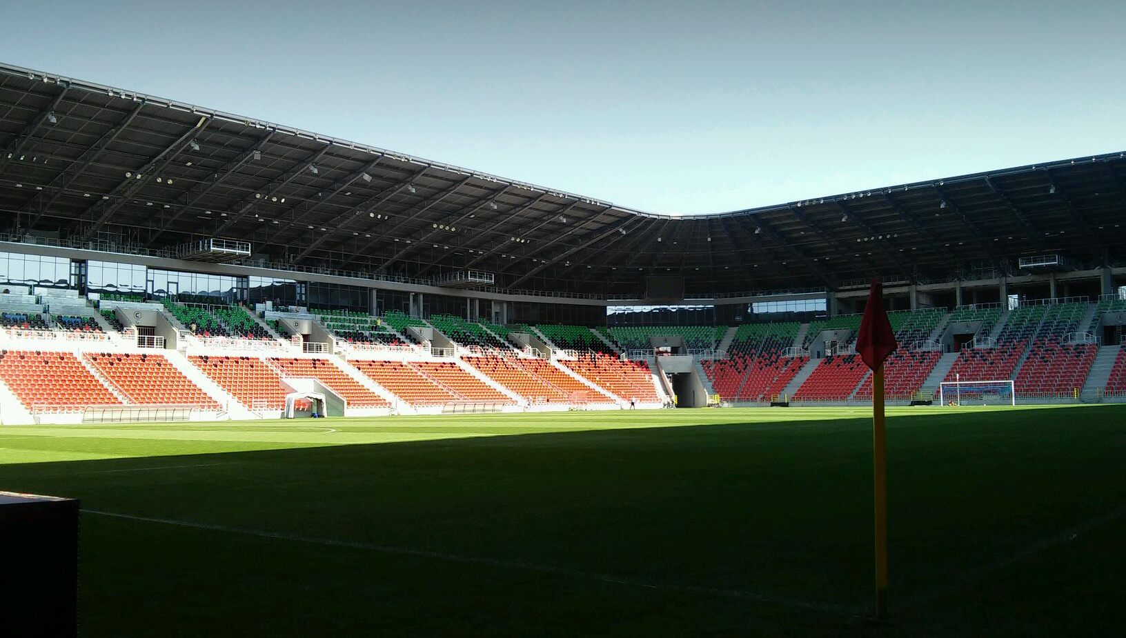 Wnętrze Stadionu Miejskiego w Tychach