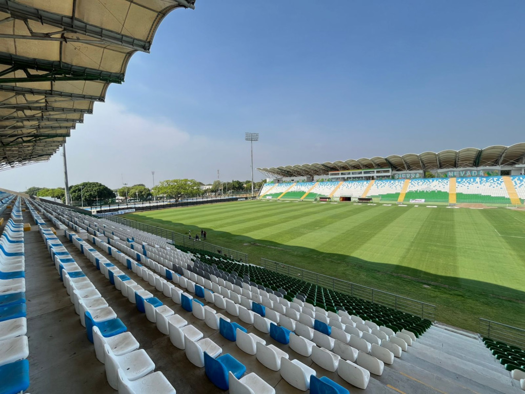 Panorámica de Estadio Armando Maestre Pavajeau en Marzo 2024.