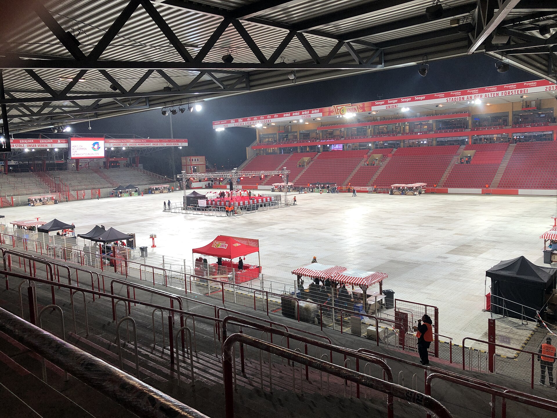 Stadion An der Alten Försterei ist bereit für das Weihnachtssingen 2019