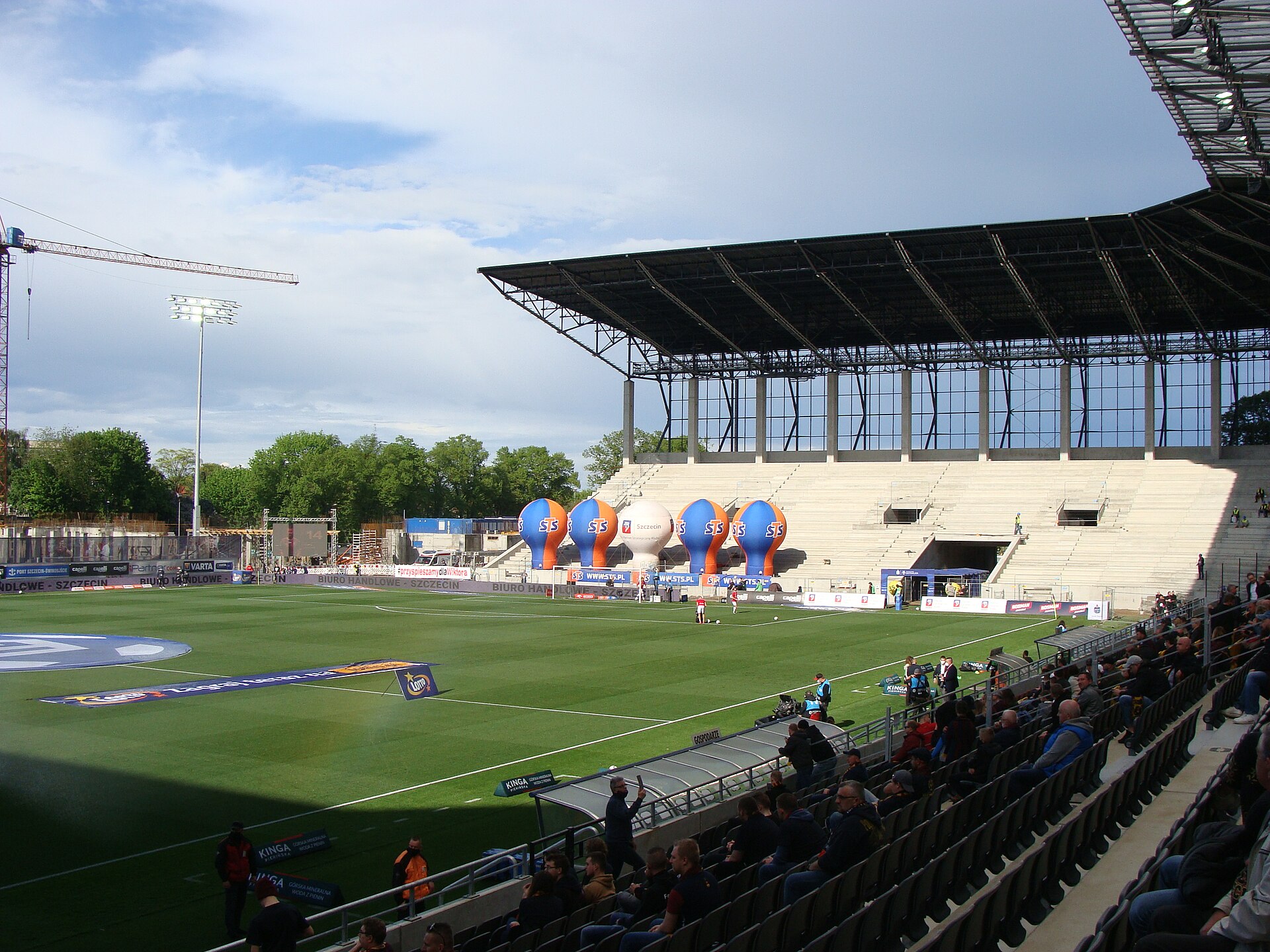 Przebudowa Stadionu Miejskiego w Szczecinie - stan na maj 2021