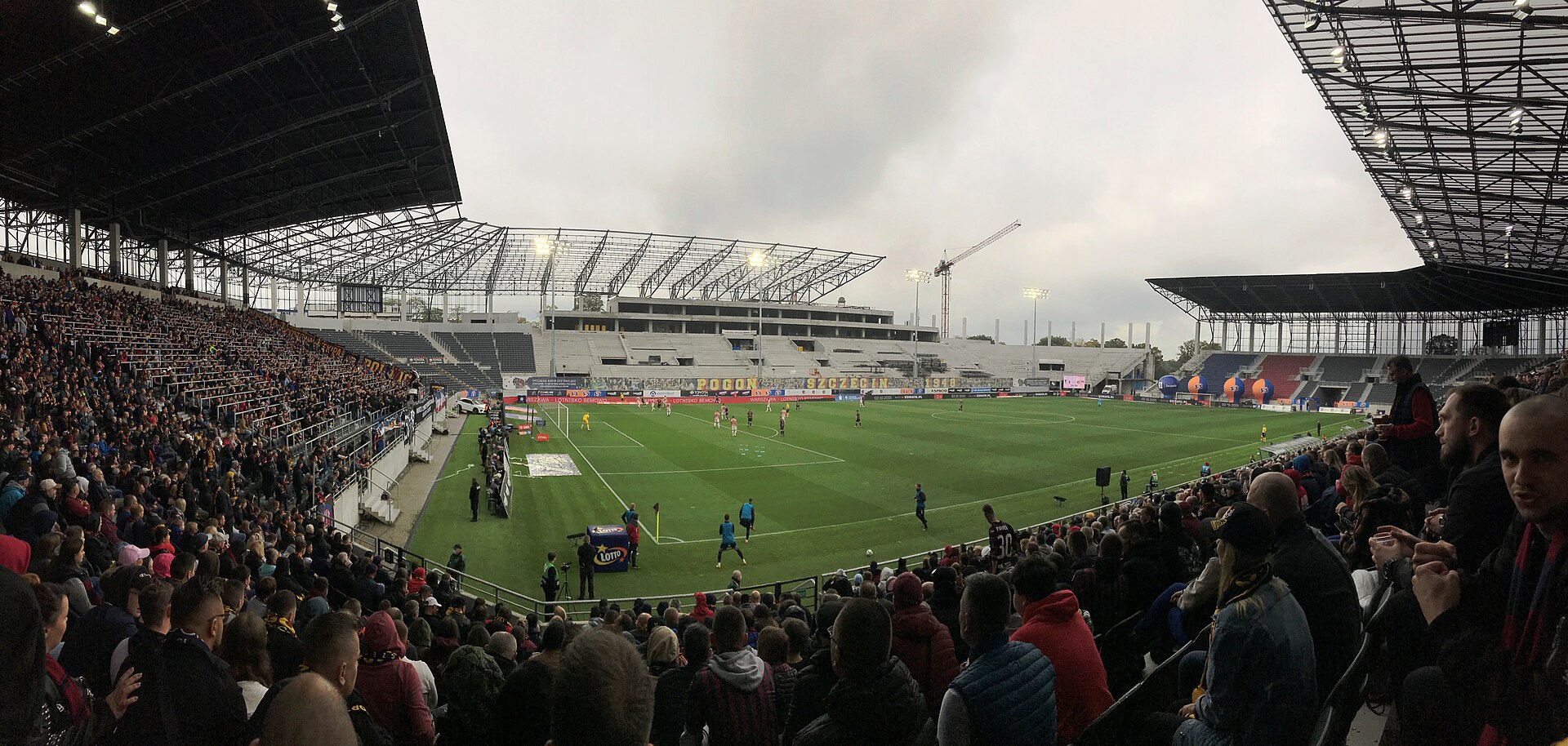 Przebudowa Stadionu Miejskiego w Szczecinie - stan na wrzesień 2021