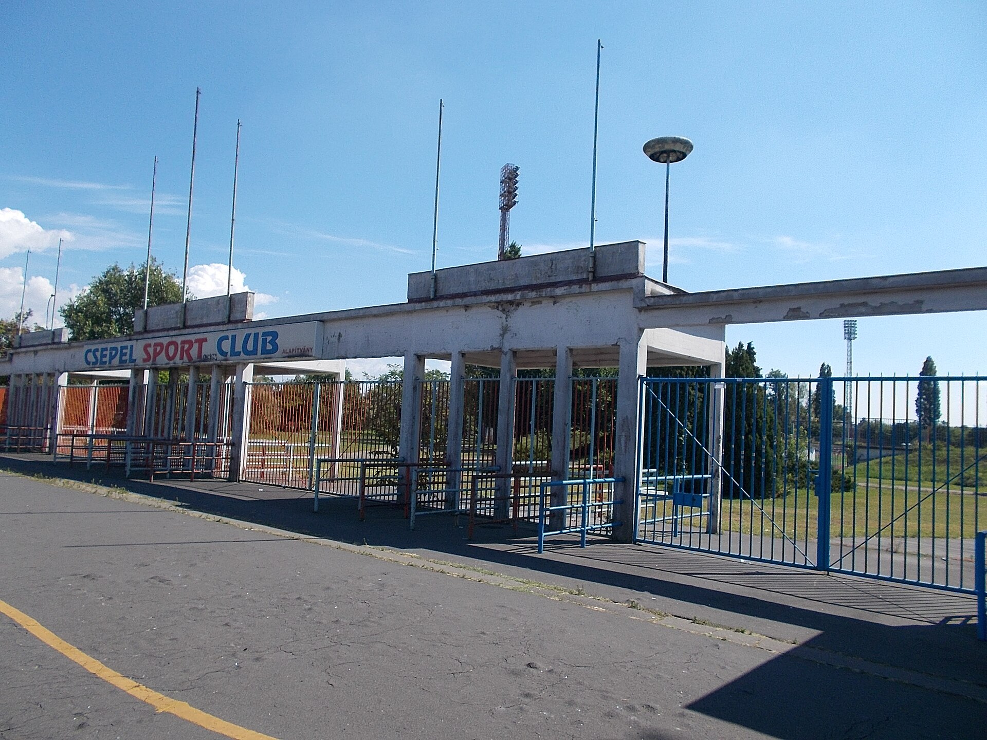 : Csepel SC, Béke Square Stadium entrance -Béke Square, Budapest District XXI. , Budapest .