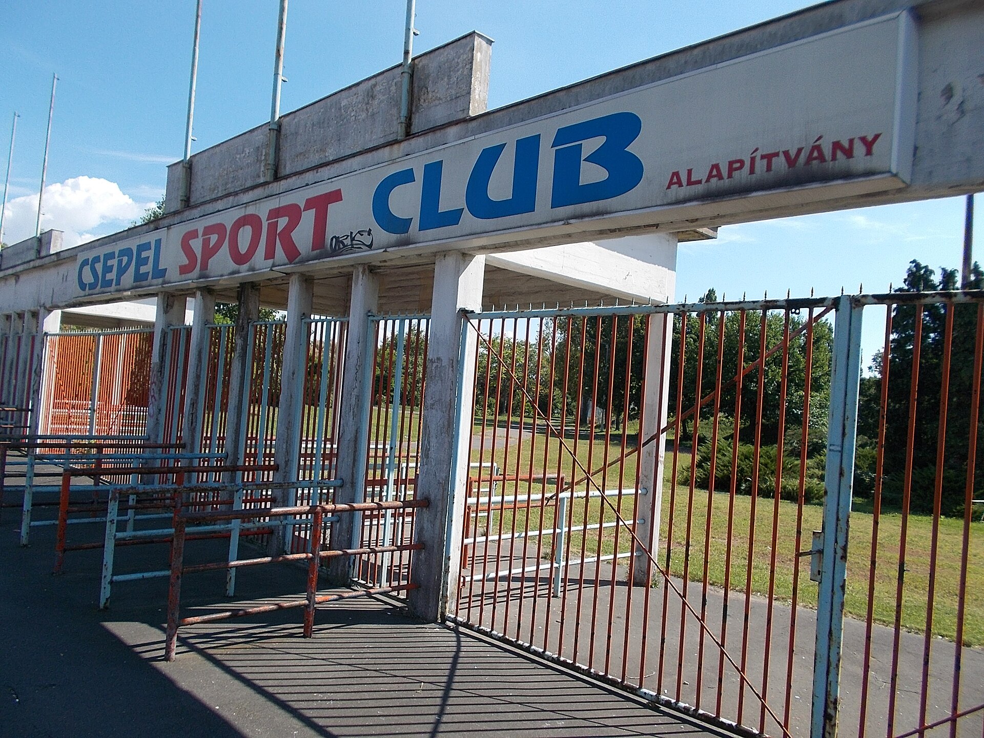: Csepel SC, Béke Square Stadium entrance -Béke Square, Budapest District XXI. , Budapest .