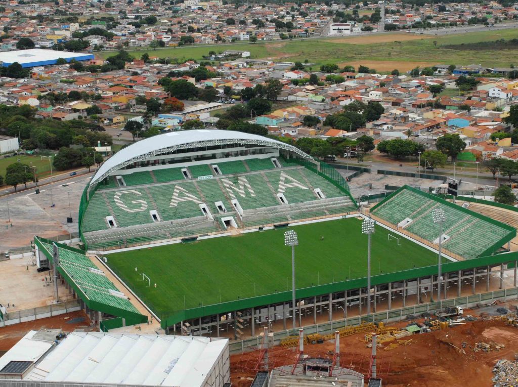 O Estádio Walmir Campelo Bezerra, o Bezerrão, em Gama, DF, Brasil