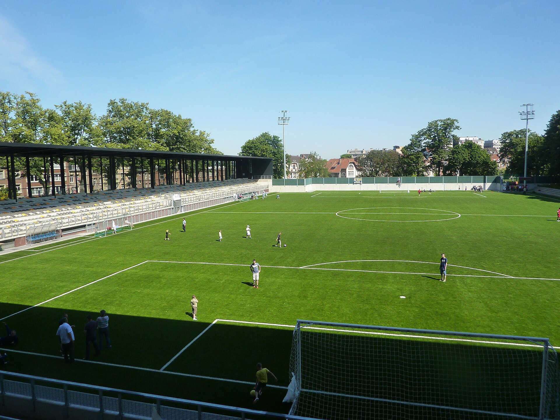 Le stade communal de Schaerbeek à Bruxelles.