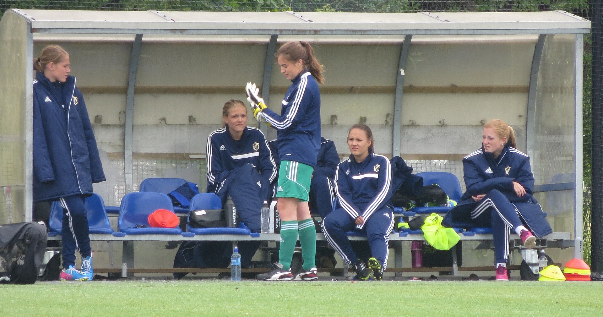Image from a women's football match between Stabæk and Kolbotn IL, at the Nadderud stadium, Bærum (Norway)