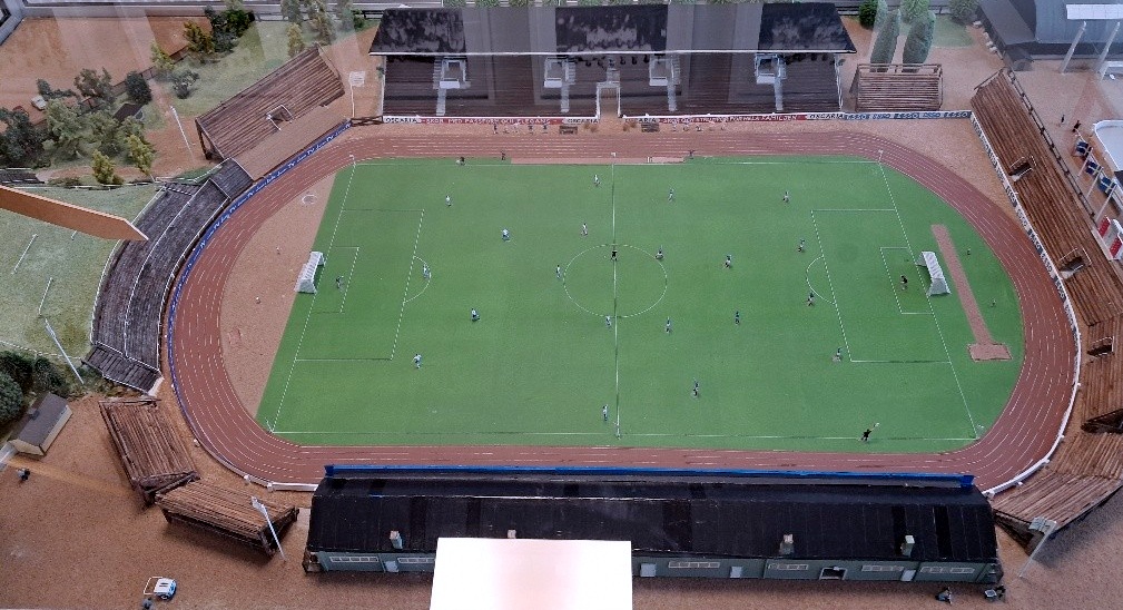 Model of Norrköping Sports Park circa 1950