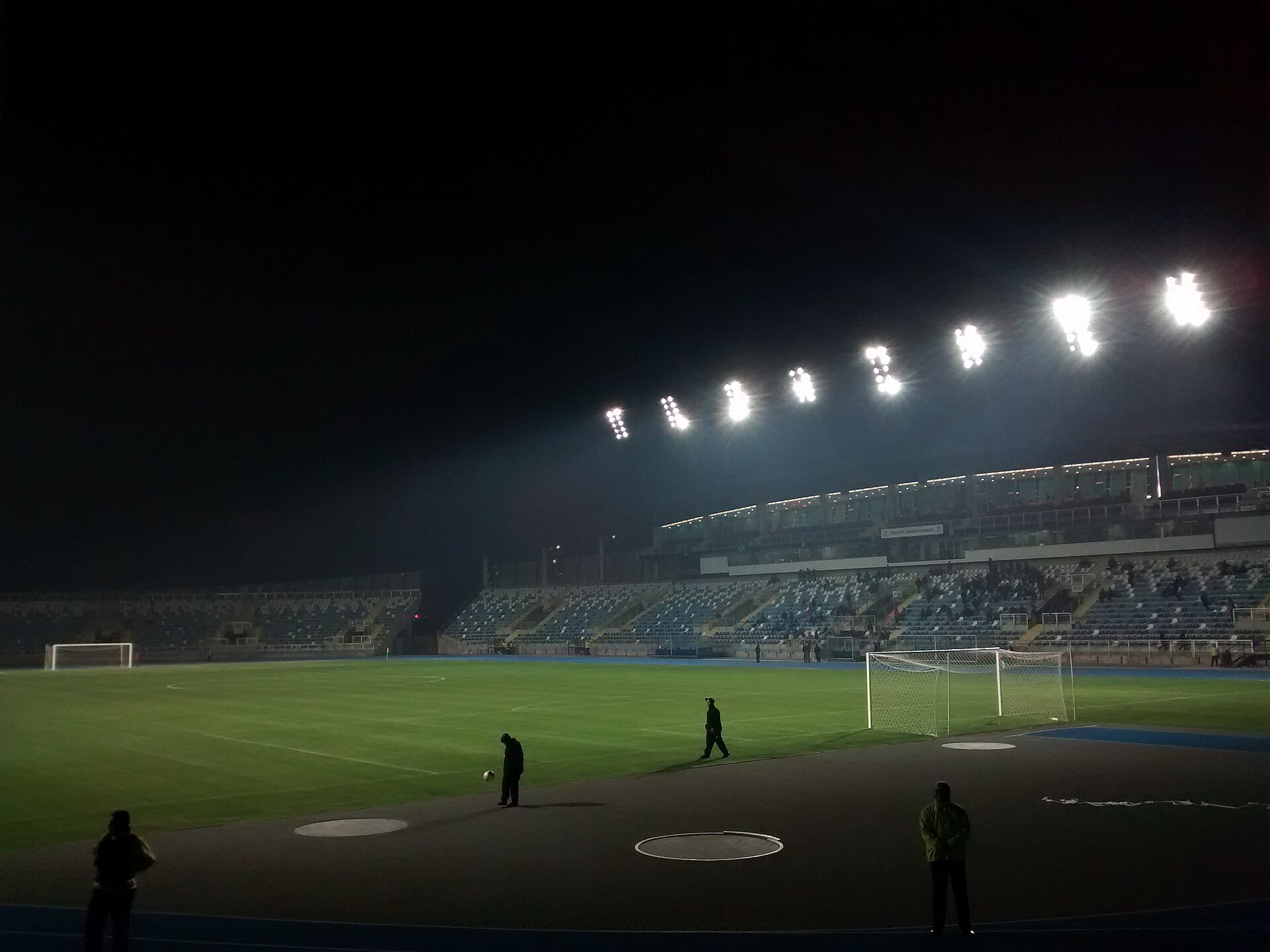 Tomada el 13 de agosto de 2014, desde galería Angostura, en partido de O'Higgins versus Barnechea por la fecha 1 de la fase grupal de la Copa Chile 2014-2015.