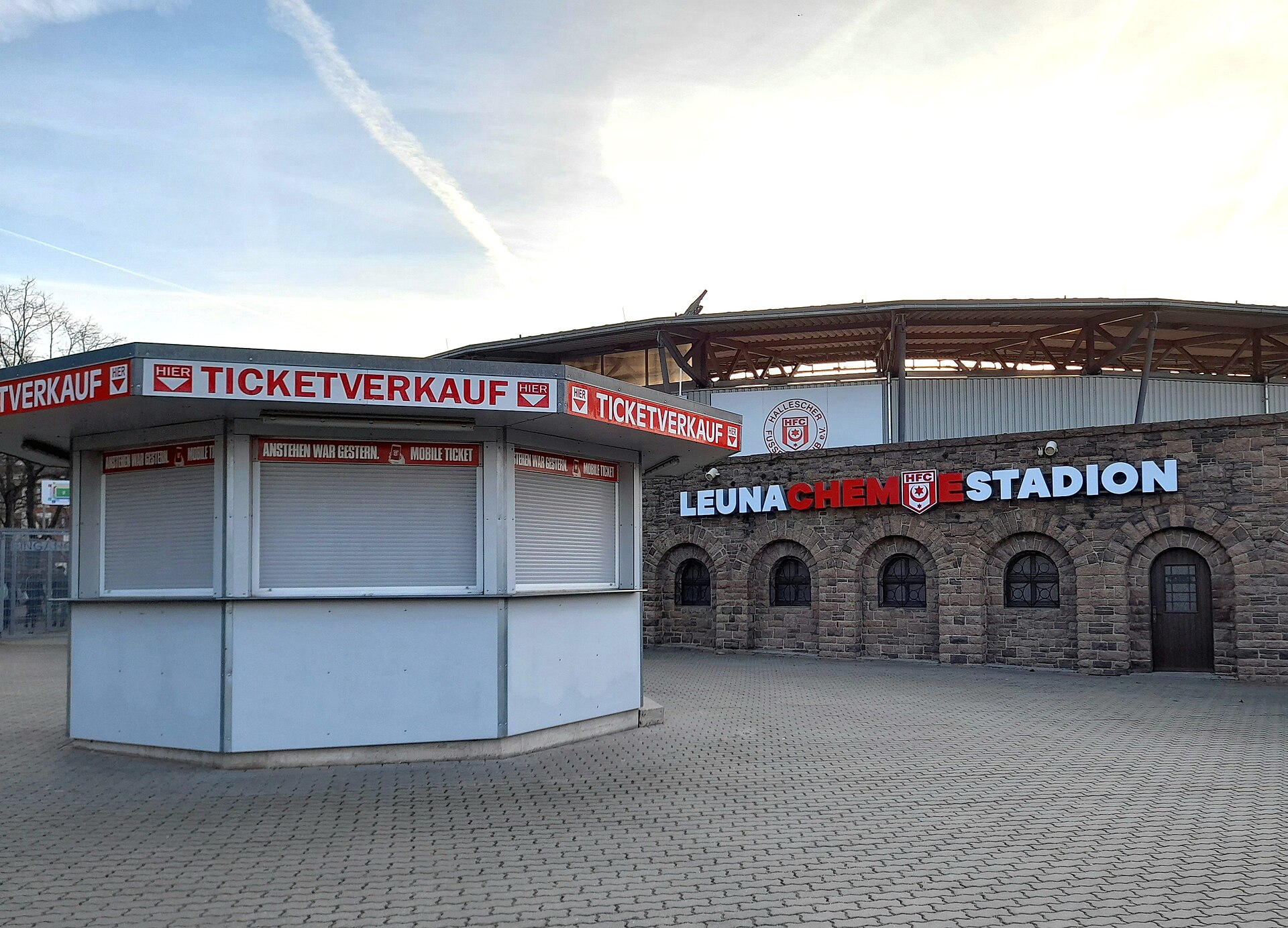 Leuna-Chemie-Stadion, 2011 bis Juni 2021 Erdgas Sportpark, Kantstraße, Halle (Saale)