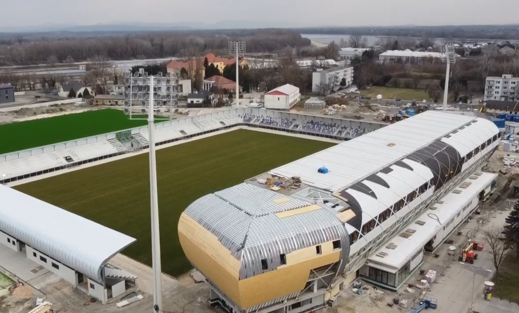 The stadium that will be the home ground of KFC Komárno.