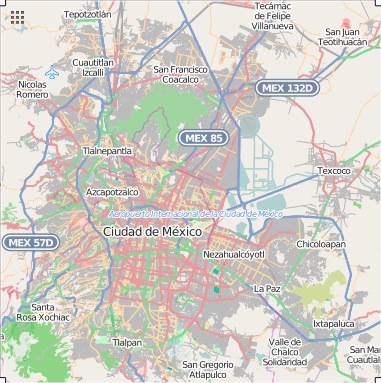 Greater Mexico City map