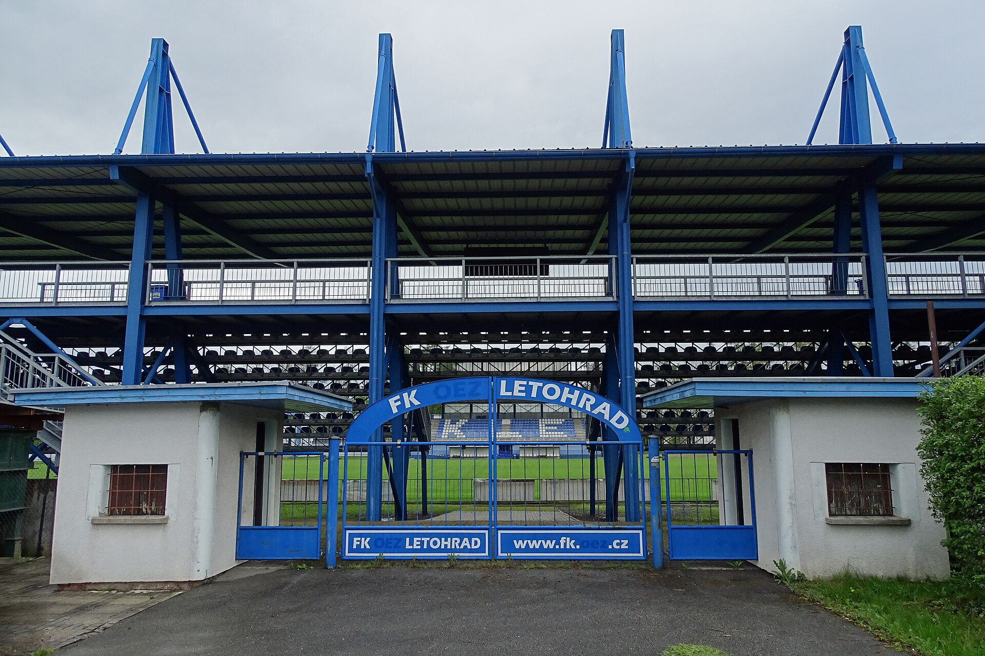Vstup na stadion v Letohradě